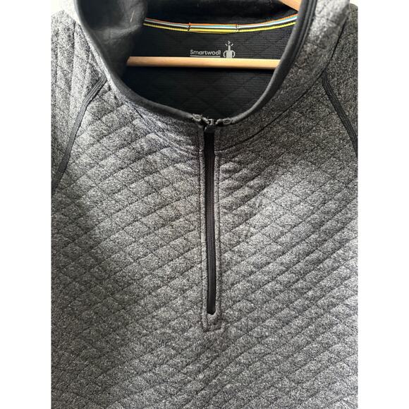 SmartWool Diamond Peak Quilted Quarter Zip Pullover women's size Medium - Picture 3 of 6